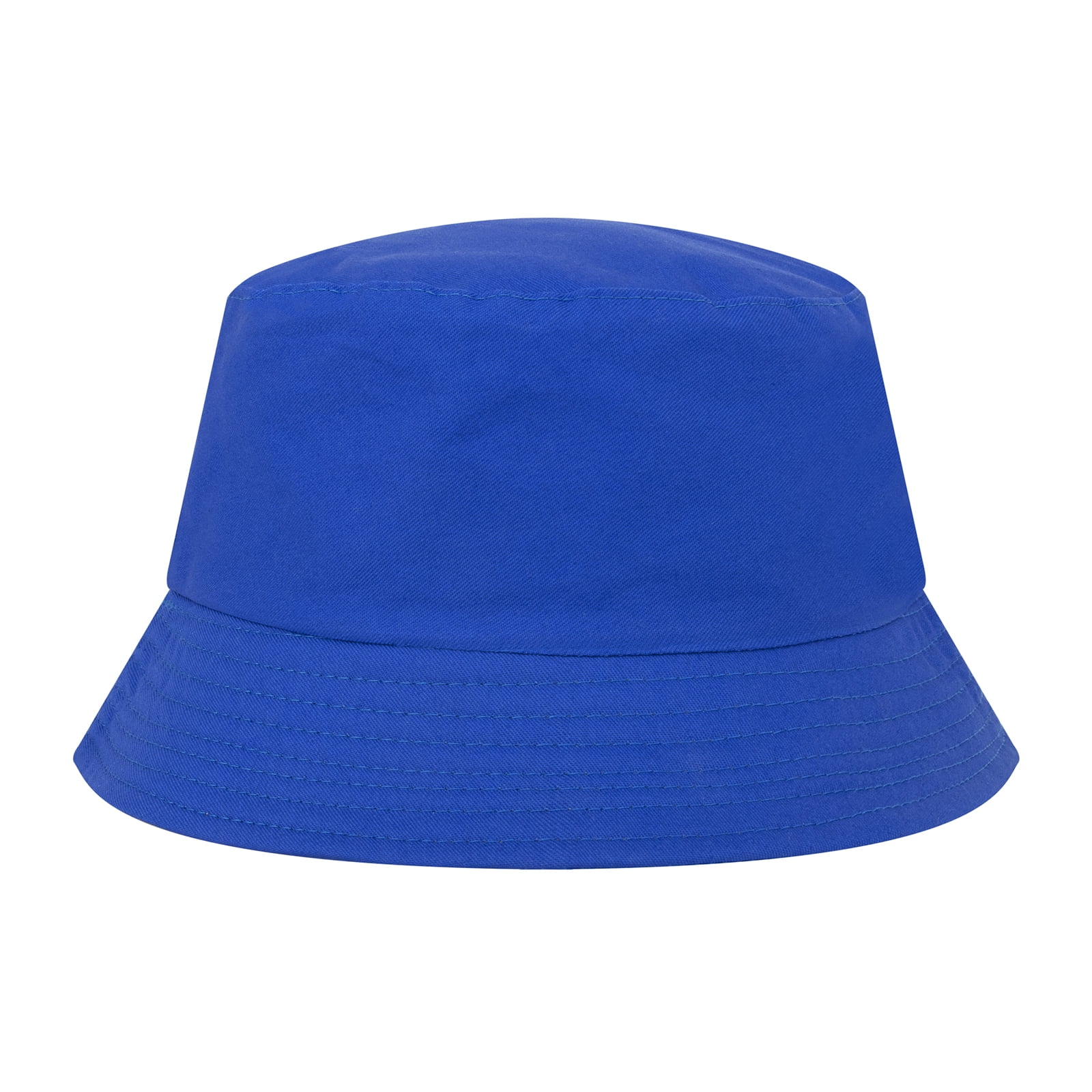 Toptie Blank Cotton Bucket Hat Fishing Hunting Hat Unisex Summer Outdoor Cap-Red  