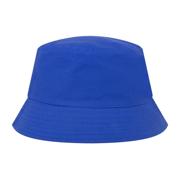 Toptie Blank Cotton Bucket Hat Fishing Hunting Hat Unisex Summer Outdoor Cap-Royal Blue