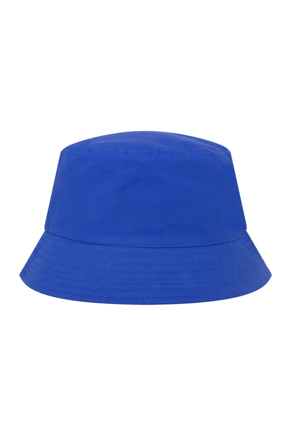 Blank Cotton Bucket Hat Fishing Hunting Hat Unisex Summer Outdoor Cap-Royal Blue
