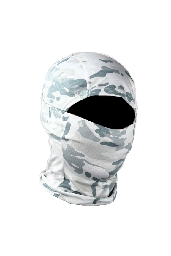 Breathable Balaclava, Mesh Cooling Full Cover Balaclava for Men Women Cycling Motorcycle Helmet Liner-snow camo