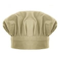 thumbnail image 1 of Toptie Chef Hat for Kid & Adult, Cotton Elastic Adjustable Kitchen Cooking Baking Hat-Khaki-L, 1 of 6