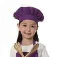 thumbnail image 1 of TOPTIE Chef Hat for Kid & Adult, Cotton Elastic Adjustable Kitchen Cooking Baking Hat-Purple-M, 1 of 7