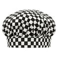 thumbnail image 1 of Toptie Chef Hat for Kid & Adult, Cotton Elastic Adjustable Kitchen Cooking Baking Hat-Shepherd Check-S, 1 of 6