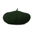 thumbnail image 1 of Toptie Classic 80% Wool French Beret Artist Hat for Women-Dark Green, 1 of 7
