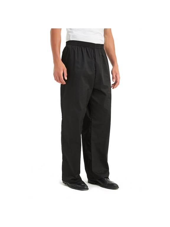 Classic Baggy Chef Pants with Drawstring Waist Work Pants