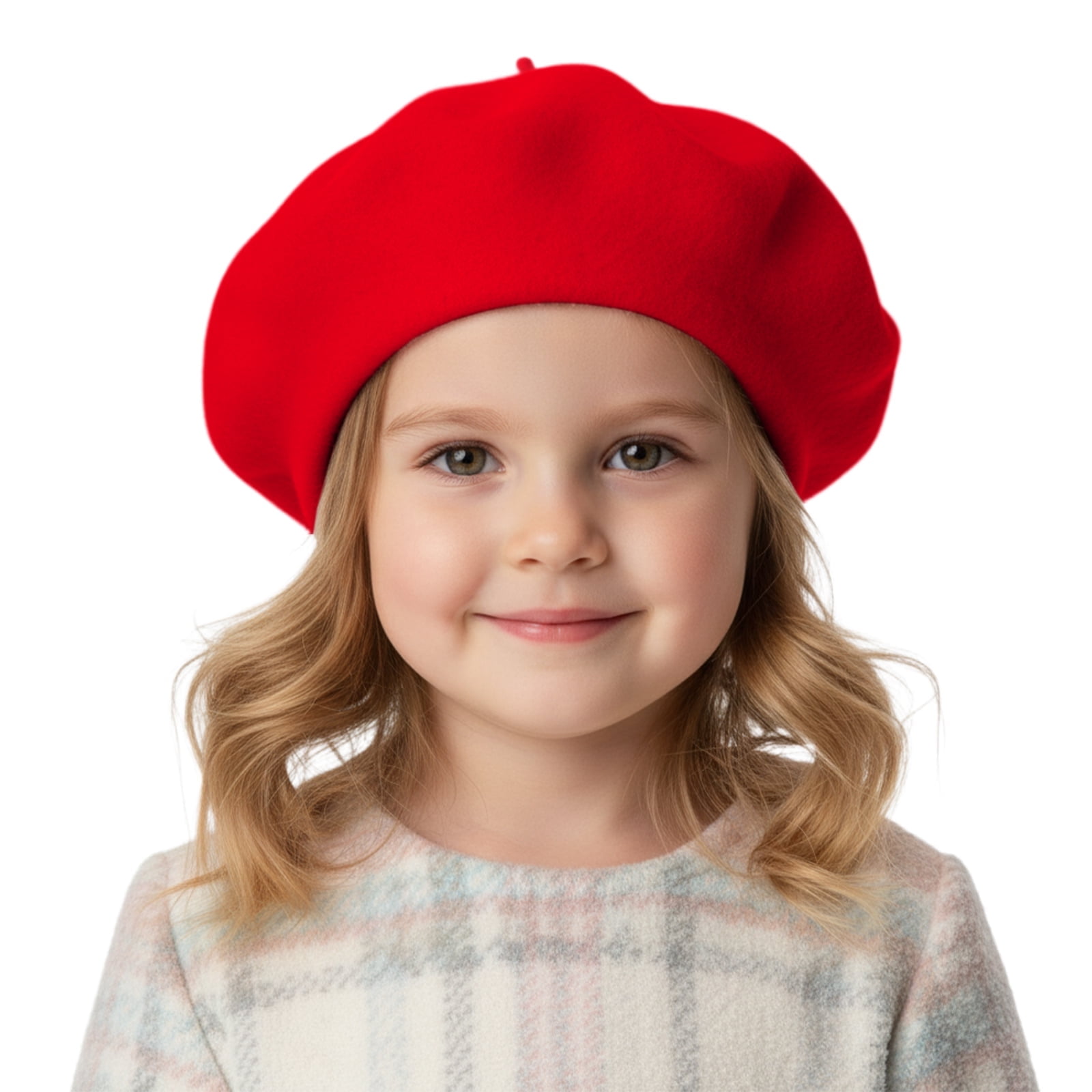 Toptie Classic Kids' Wool French Warm Beret Girl's Artist Hat,