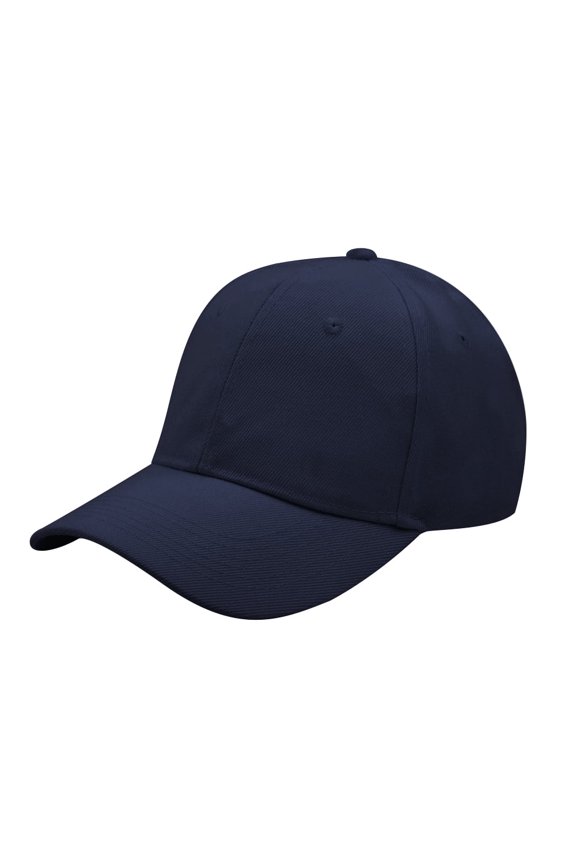 Classic Plain Baseball Cap Unisex 6 Panel Cap Sports Outdoor Mid Profile Cap-Navy Blue
