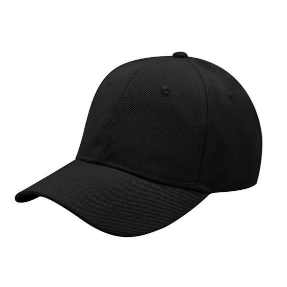 Toptie Classic Plain Baseball Cap Vintage Baseball Cap Sports Outdoor Mid Profile Cap Wholesale-Black
