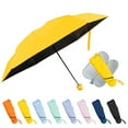 thumbnail image 1 of Toptie Compact Mini Umbrella for Purse, Small Sun & Rain Umbrellas with Case, Travel Folding Umbrella, 1 of 7