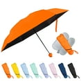 thumbnail image 1 of Toptie Compact Mini Umbrella for Purse, Small Sun & Rain Umbrellas with Case, Travel Folding Umbrella, 1 of 7