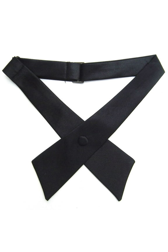 Criss-Cross Tie, Girls' School Uniform Cross Tie-Black