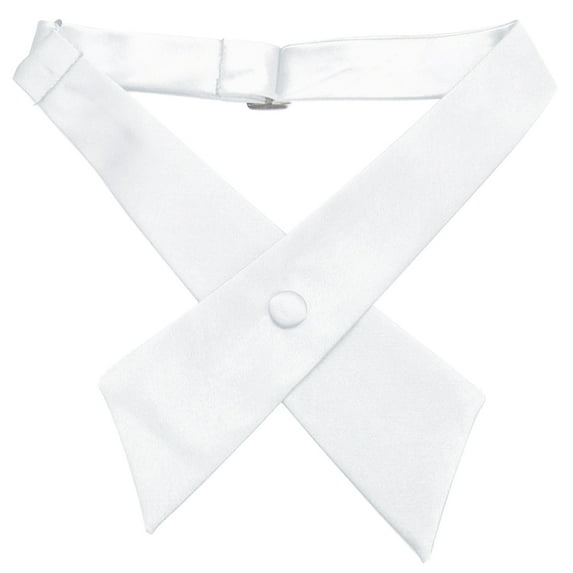 Toptie Criss-Cross Tie, Girls' School Uniform Cross Tie-White