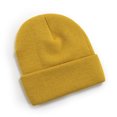 thumbnail image 1 of Toptie Cuffed Knit Beanie Hat Uniesx Winter Knitted Skull Hats for Men Women-Yellow, 1 of 7