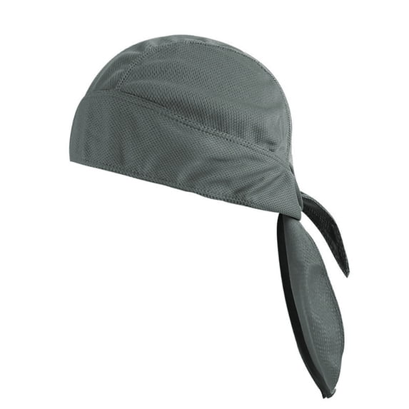 Toptie Do Rag Cooling Cycling Skull Cap Headwrap Helmet Liner Pirate Beanie Hat-Grey