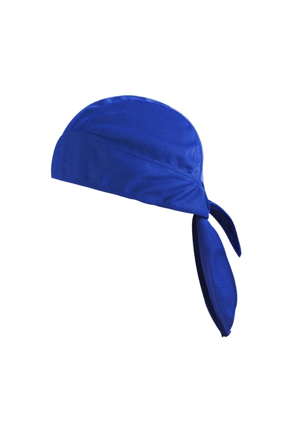 Do Rag Cooling Cycling Skull Cap Headwrap Helmet Liner Pirate Beanie Hat-Royal Blue