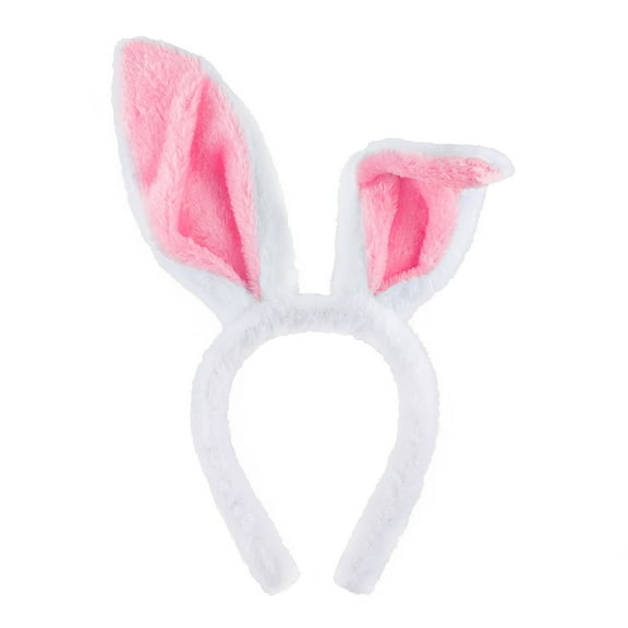 Toptie Easter Bunny Ears Headband for Adults & Kids, Christmas Plush Rabbit Hair Hoop, Party Favors Cosplay Costume