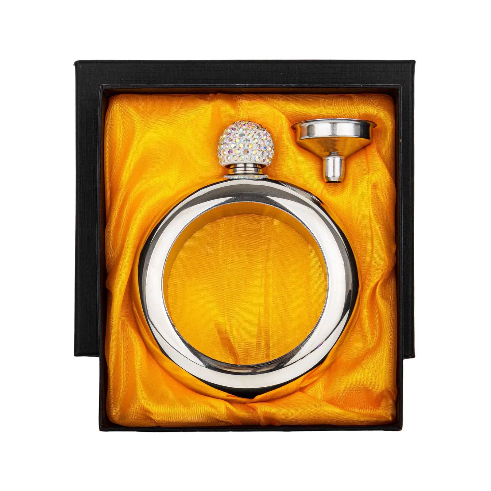 Toptie Flask Bracelet for Liquor for Women, Silver 3.5 OZ Alcohol ...