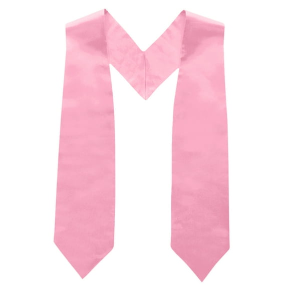 Toptie Graduation Honor Stole Sashes 2024 Plain Stole for Graduation Solid Color-Pink-S
