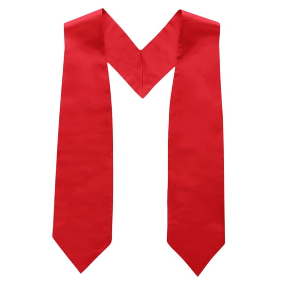 Toptie Graduation Honor Stole Sashes 2024 Plain Stole for Graduation Solid Color-Red-M
