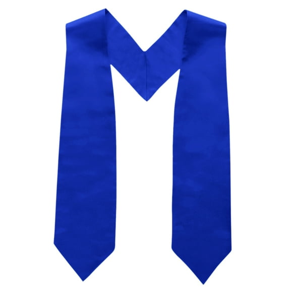 Toptie Graduation Honor Stole Sashes 2024 Plain Stole for Graduation Solid Color-Royal Blue-M