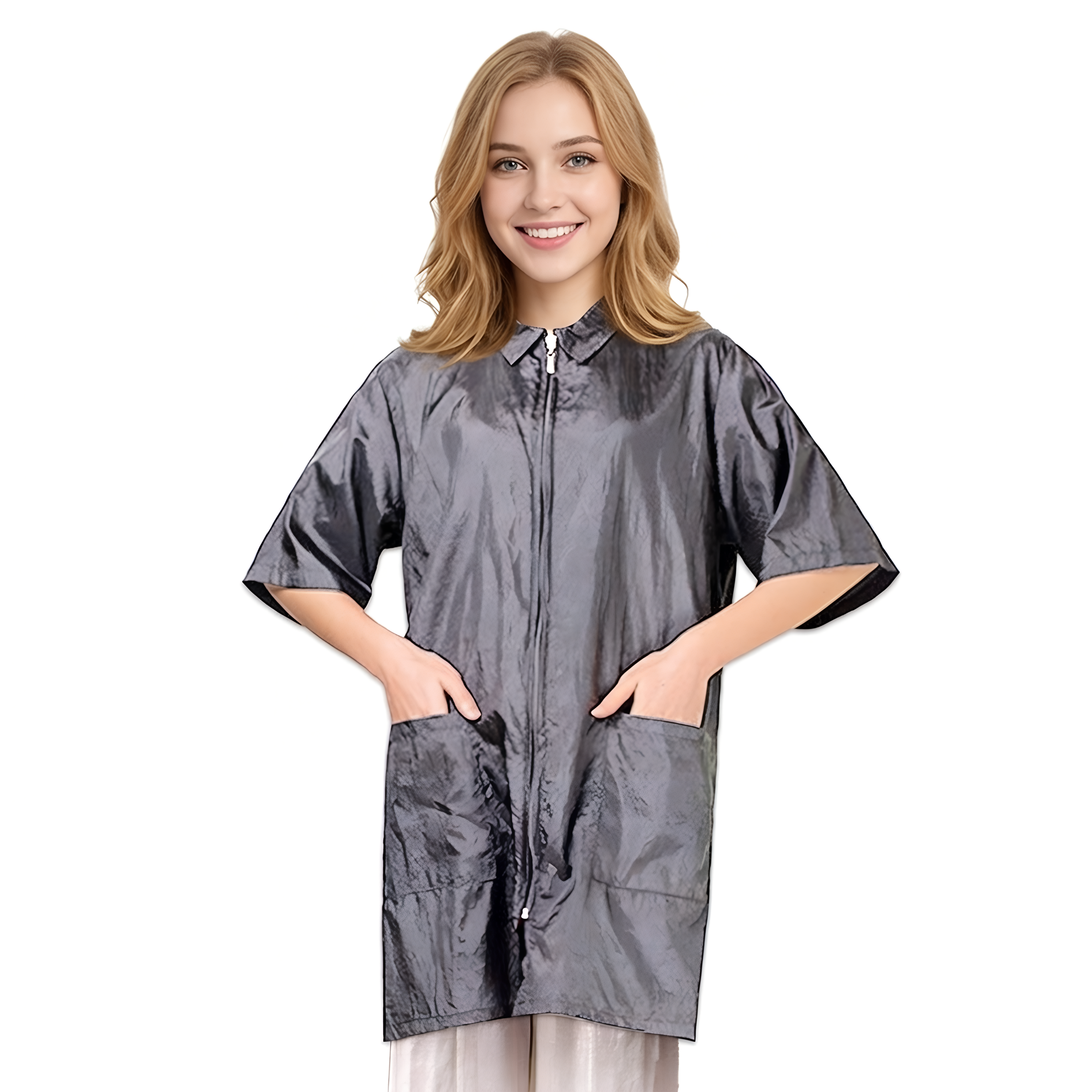 Stylist Jacket TOPTIE Nylon Salon Hairstylist Smock Barber Haircut Jacket, Dog Pet ...
