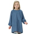 thumbnail image 1 of Toptie Kids Art Smock Waterproof Toddler Artist Painting Aprons with Front Pocket & Long Sleeve for Boys and Girls-Denim Blue-S, 1 of 5