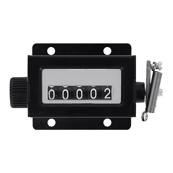 Toptie Mechanical Tally Counter, 5 Digit Resettable Manual Pull Stroke Counter for Machine