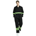 thumbnail image 1 of Toptie Men's Classic Work High Visibility Coverall with Reflective Trim, Regular Inseam, 1 of 8