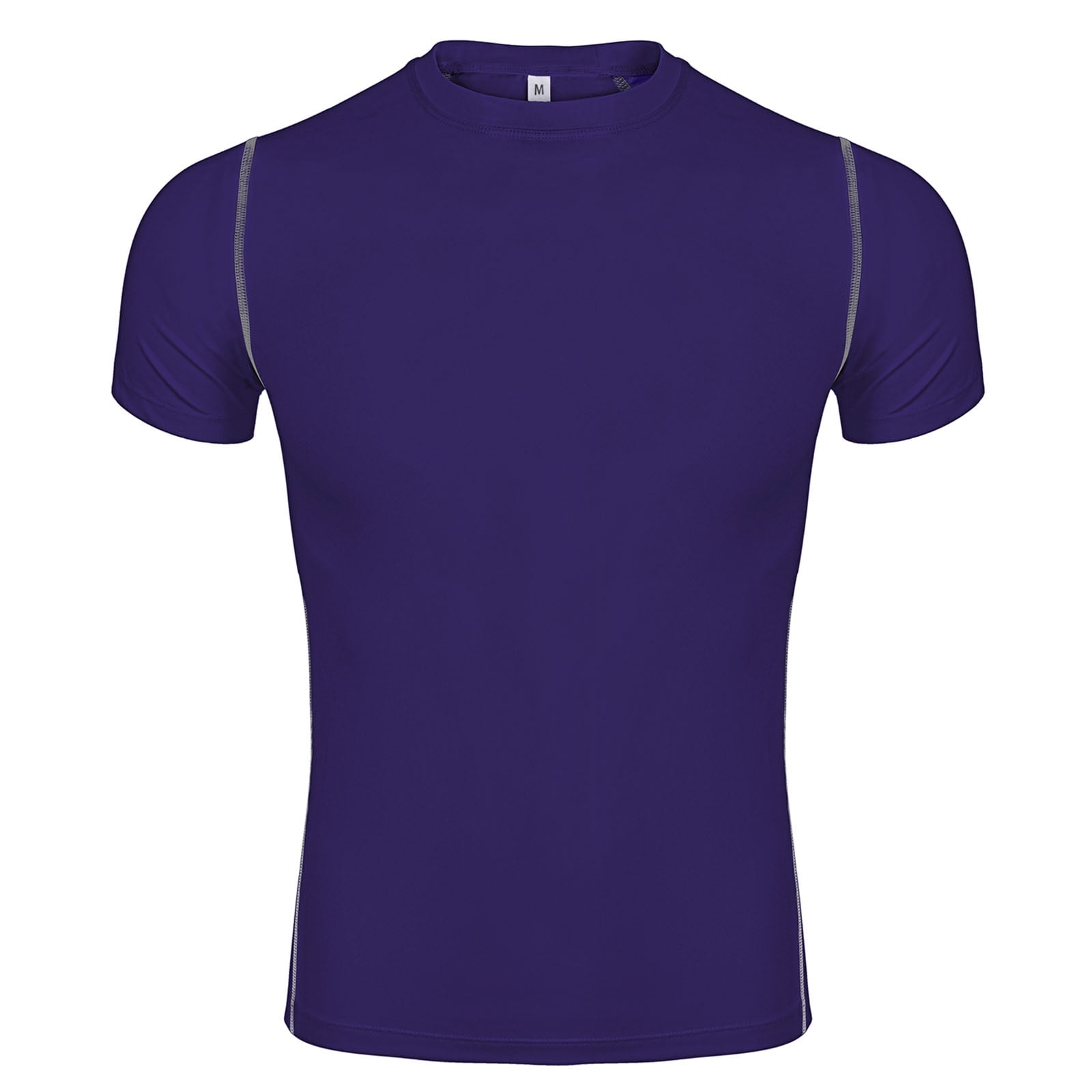 Toptie Men's Compression Base Layer, Short Sleeve Sports Top, Athletic ...