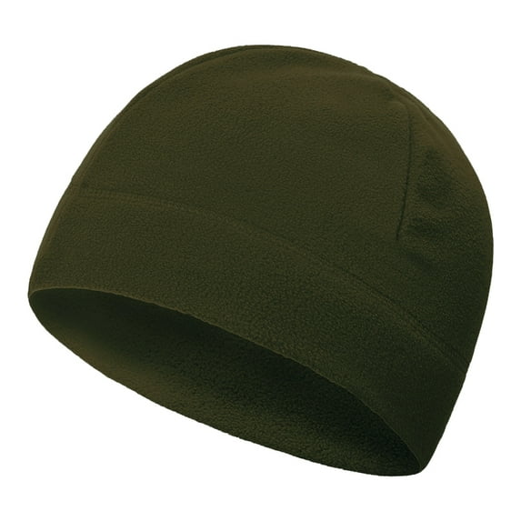 Toptie Men's Fleece Hat Lightweight Soft Warm Winter Beanie Skull Cap-Army Green