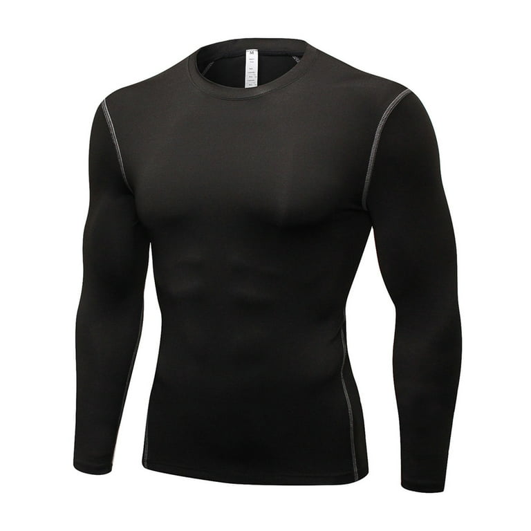 Men Women UPF 50+ Long Sleeve Compression Shirts Athletic Workout Shirt  T-shirt