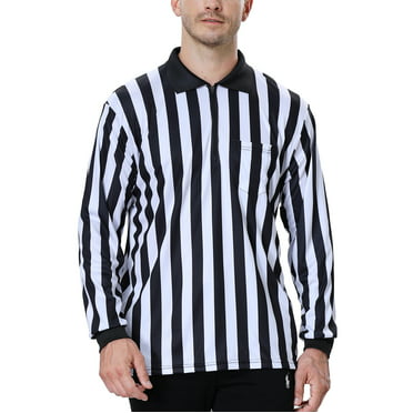 Toptie Men's Official V-Neck Referee Shirt Set, Officiating Black ...