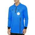 thumbnail image 1 of TOPTIE Men's Official Soccer Long Sleeve Referee Jersey USSF Pro Uniform-Blue-S, 1 of 8