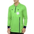 thumbnail image 1 of TOPTIE Men's Official Soccer Long Sleeve Referee Jersey USSF Pro Uniform-Green-M, 1 of 8