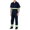 thumbnail image 1 of Toptie Men's Reflective Coverall Enhanced Visibility Coverall, Short Sleeve Length Regular-Navy-M Regular, 1 of 6