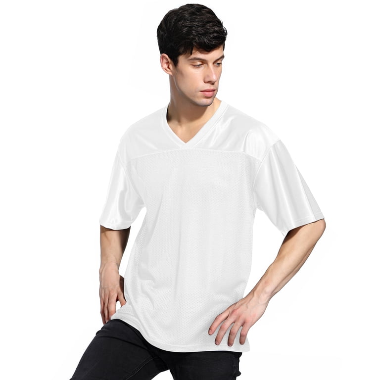 Toptie Mens Football Jersey Shirt, Adult Mesh Soccer Jerseys