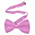 thumbnail image 1 of Toptie Mens Formal Tuxedo Solid Color Satin Bow Tie Classic Pre-Tied Bow Tie-Pink-1 Pack, 1 of 5