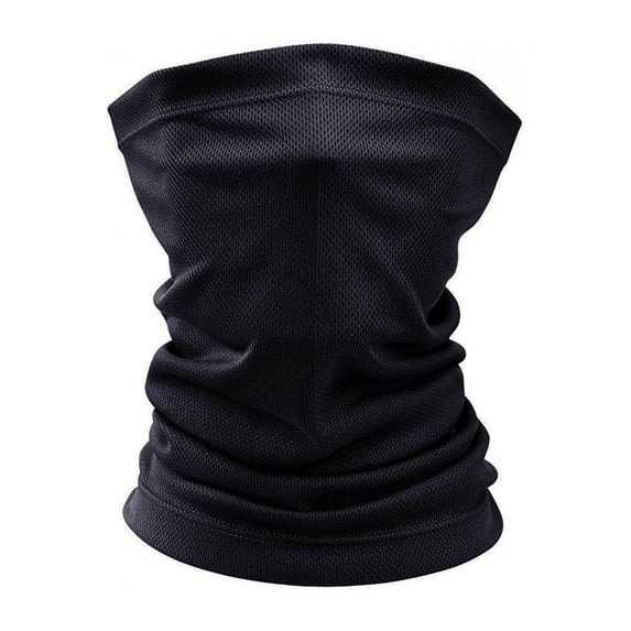 Toptie Mesh Cooling Tube Neck Gaiter Outdoors Face Gaiter Bandana Balaclava Scarf Cycling Hiking Motorcycle-Black