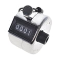 thumbnail image 1 of Toptie Metal Hand Tally Counter, 4-Digit Mechanical Lap Counter Clicker, Golf Number Counter-Silver, 1 of 6