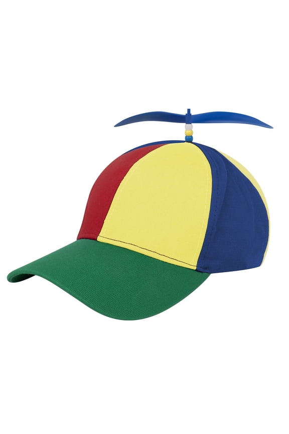 Propeller Hat Adult/Kids Unisex Baseball Cap Colorful Outdoor Hat Toy-Green-kids