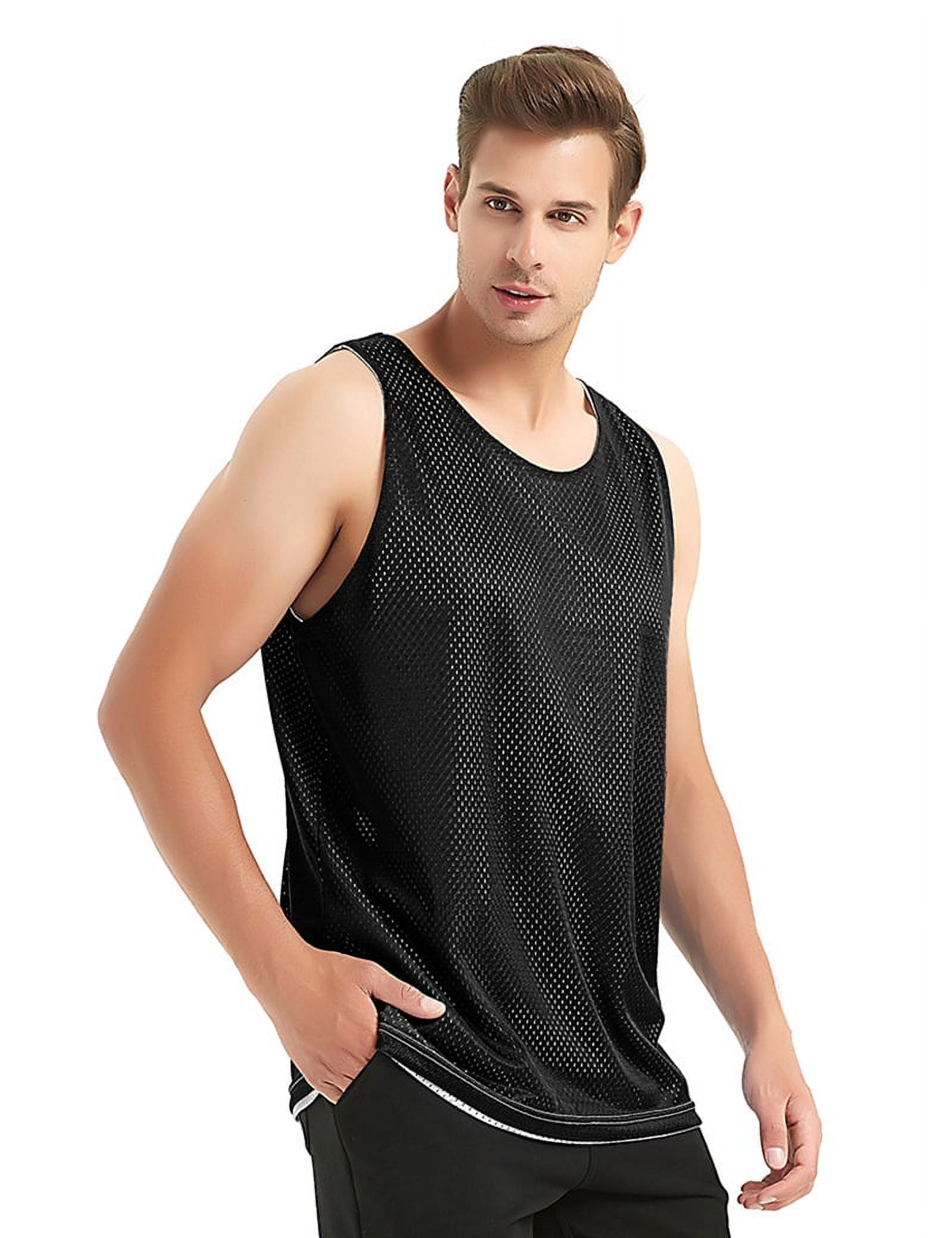 Hot Sale Reversible Basketball Jersey Color Blank Black White
