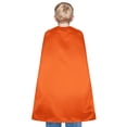 thumbnail image 1 of Toptie Satin Superhero Capes, Halloween Festival Event Costumes and Dress-Up with Touch Fastener-Orange-55" H x 35 1/2" W, 1 of 6