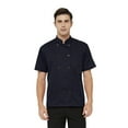 thumbnail image 1 of Toptie Short Sleeve Chef Coat Jacket Navy Lightweight Button Chef Uniform, 1 of 6