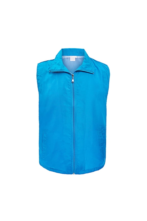 Supermarket Volunteer Activity Vest Full Zipper Uniform Vest-SKY-L