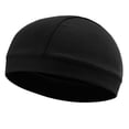 thumbnail image 1 of Toptie Sweat Wicking Helmet Liner Cooling Skull Caps for Men, Stretch Mesh Sweat Beanie-Black, 1 of 6