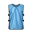 thumbnail image 1 of Toptie Training Vests Soccer Pinnies Football Jersey, Pinnies for Soccer Team, Adult / Child-LightBlue-L(Adult), 1 of 8