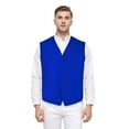 thumbnail image 1 of Toptie Two Pocket Unisex Vest Button Up Waistcoat Volunteer Work Vest-Blue-XL, 1 of 4