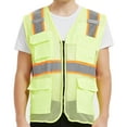 thumbnail image 1 of Toptie US Size Big High Visibility Mesh Safety Vest with Pockets Soft Breathable, 1 of 7
