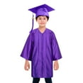 thumbnail image 1 of Toptie Unisex Kindergarten Kids Graduation Set Gown Cap Tassel 2024-Purple-S, 1 of 5