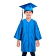 thumbnail image 1 of Toptie Unisex Kindergarten Kids Graduation Set Gown Cap Tassel 2024-Royal Blue-XL, 1 of 5